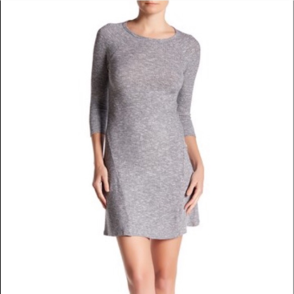 Want & Need- Womans Ribbed Trapeze Dress